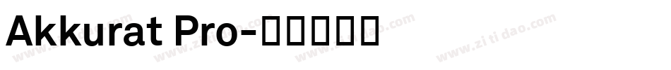 Akkurat Pro字体转换